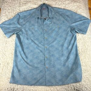RailRiders Wayfarer Short Sleeve Button Up Shirt, SPF 30, Size XL